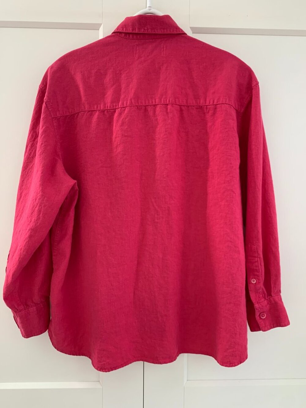 Wilfred Oversized Pink Long Sleeve Shirt Size XS Linen and LENZING Belended - Picture 2 of 10